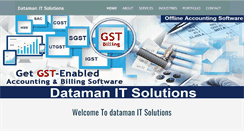 Desktop Screenshot of datamanindia.com
